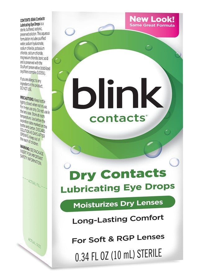 Blink Contacts Lubricant Eye Drops, 0.34 oz (Pack of 4) - Image 2